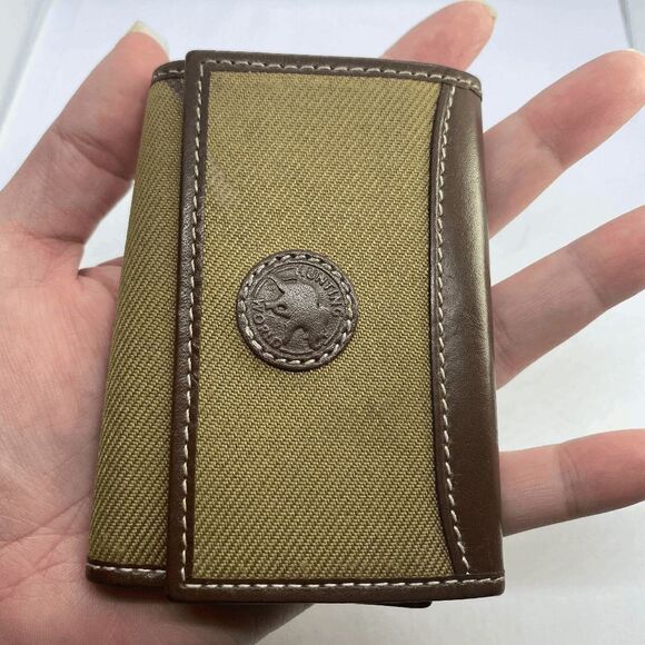 Hunting World Brown Canvas & Leather 6 Key Case - Picture 7 of 8